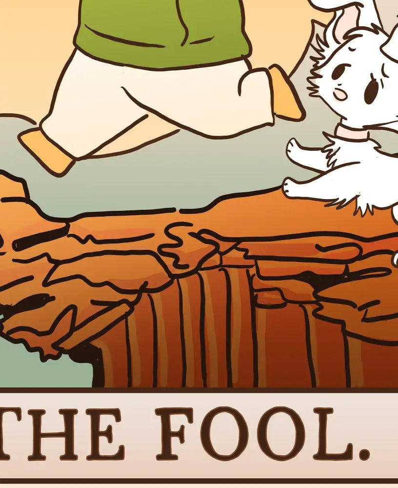 The Fool Tarot Card Print Chibi Anime Kawaii Poster No Frame by My Store