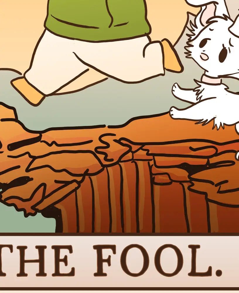 The Fool Tarot Card Print Chibi Anime Kawaii Poster No Frame by My Store