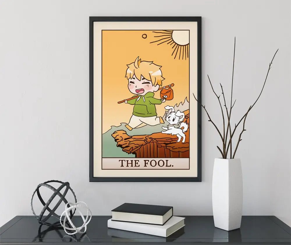 The Fool Tarot Card Print Chibi Anime Kawaii Poster No Frame by My Store
