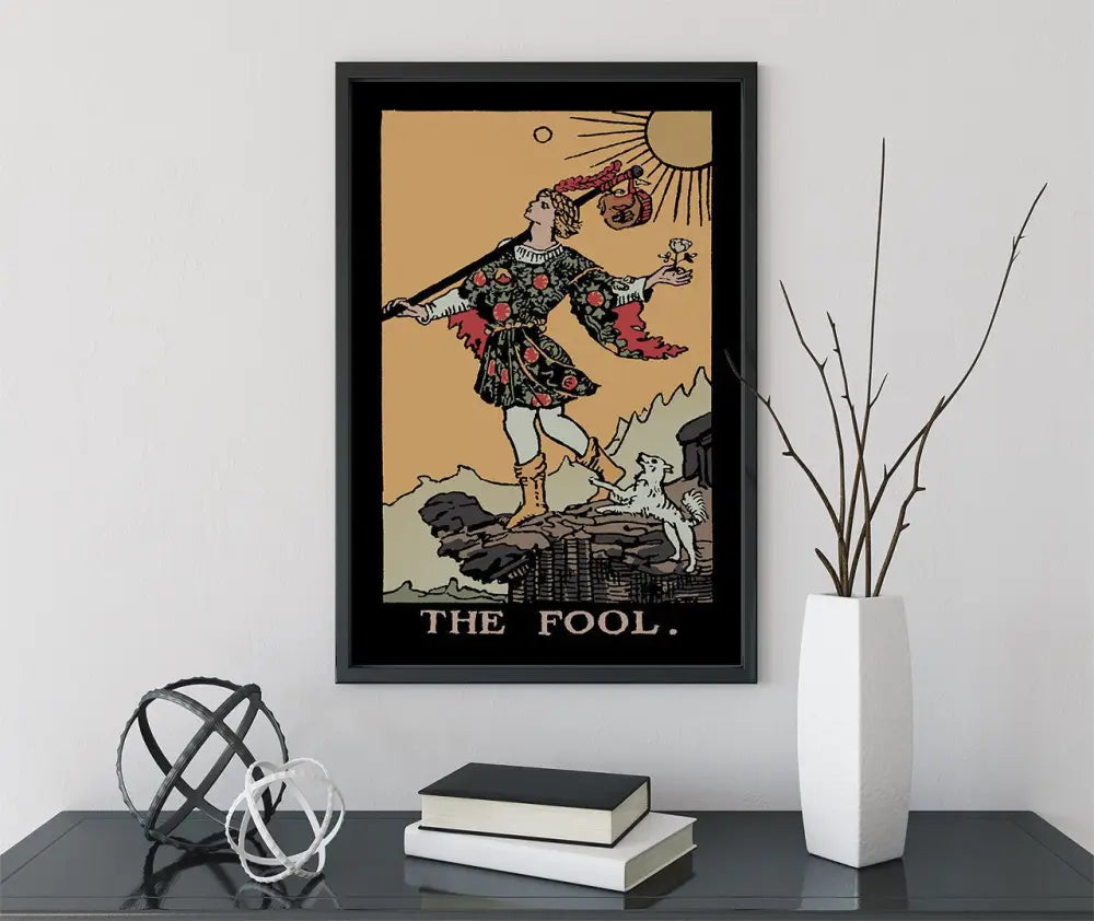 The Fool Tarot Card Print Darker Colorway Poster No Frame Wall Art For Collectors by My Store