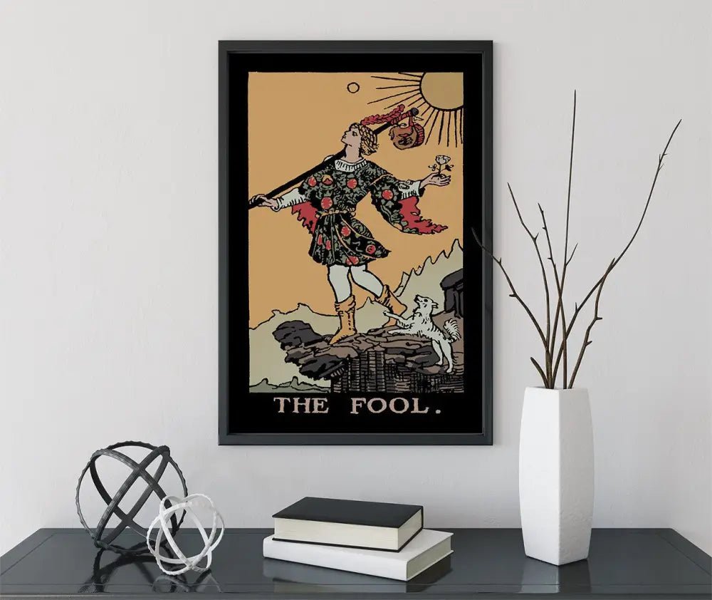 The Fool Tarot Card Print Darker Colorway Poster No Frame Wall Art For Collectors by My Store