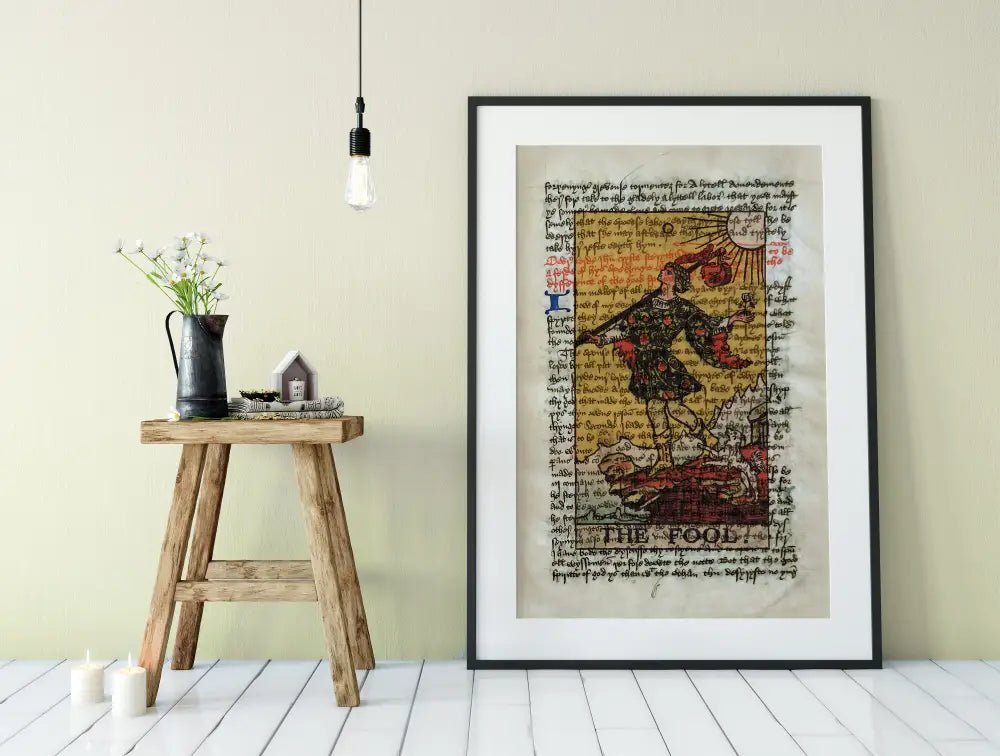 The Fool Tarot Card Print Major Arcana Wall Art Illustrated By Pamela Colman Smith by My Store