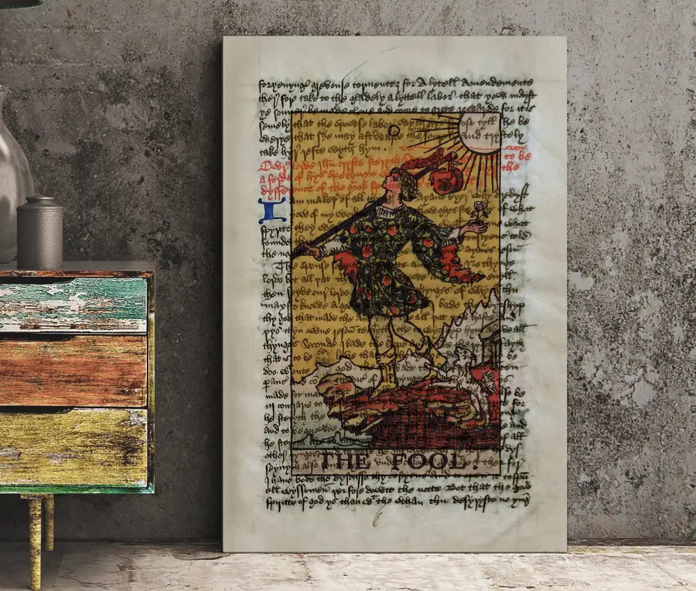 The Fool Tarot Card Print Major Arcana Wall Art Illustrated By Pamela Colman Smith by My Store