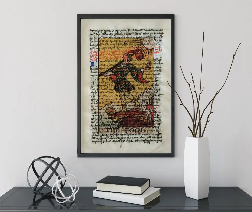 The Fool Tarot Card Print Major Arcana Wall Art Illustrated By Pamela Colman Smith by My Store