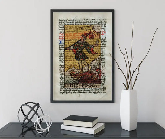 The Fool Tarot Card Print Major Arcana Wall Art Illustrated By Pamela Colman Smith by My Store