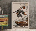 The Fool Tarot Card Print Neutral Vibe Poster No Frame Wall Art For Contemporary Decor by My Store