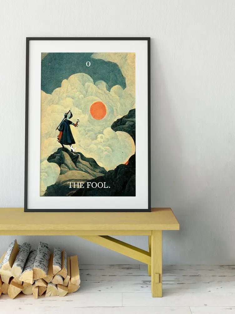 The Fool Tarot Card Print No Frame Poster Art For Modern Living Room Wall Decor Collectible Gift by My Store