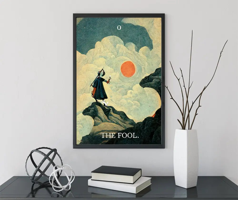 The Fool Tarot Card Print No Frame Poster Art For Modern Living Room Wall Decor Collectible Gift by My Store