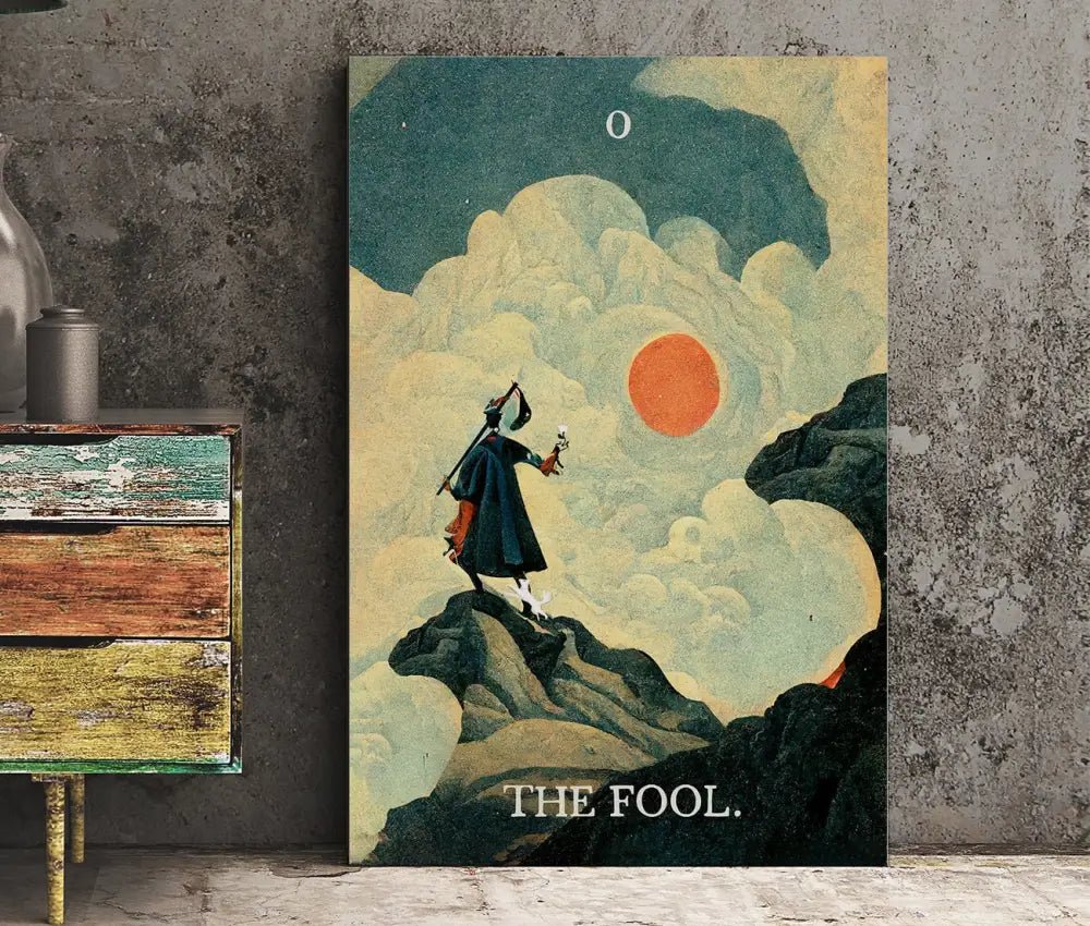 The Fool Tarot Card Print No Frame Poster Art For Modern Living Room Wall Decor Collectible Gift by My Store