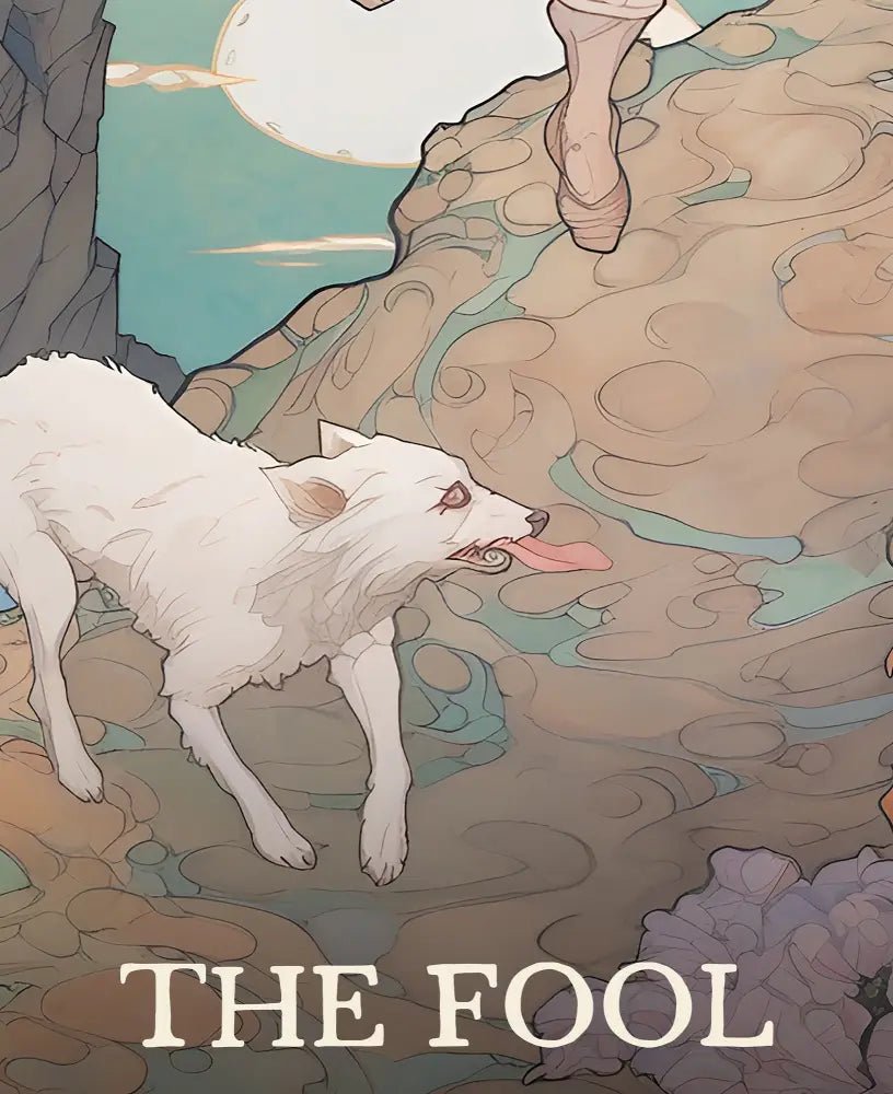 The Fool Tarot Card Print Poster No Frame Elegant Tarot Art For Home Decor Collection by My Store