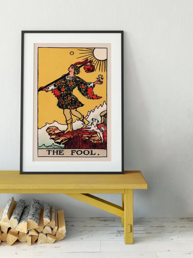 The Fool Tarot Card Print Unframed Poster No Frame Elegant Tarot Wall Art For Collectors by My Store