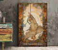 The Hanged Man Tarot Card Print Blue Poster No Frame by My Store