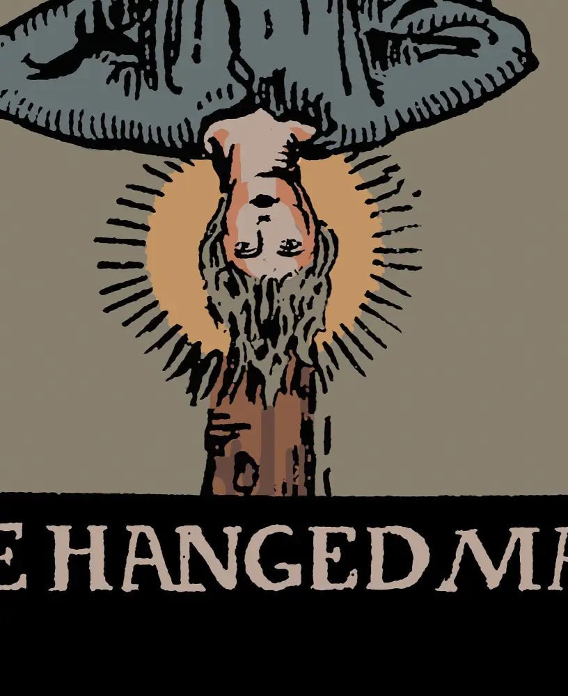 The Hanged Man Tarot Card Print Darker Colorway Poster No Frame Spiritual Wall Art for Tarot Enthusiasts by My Store