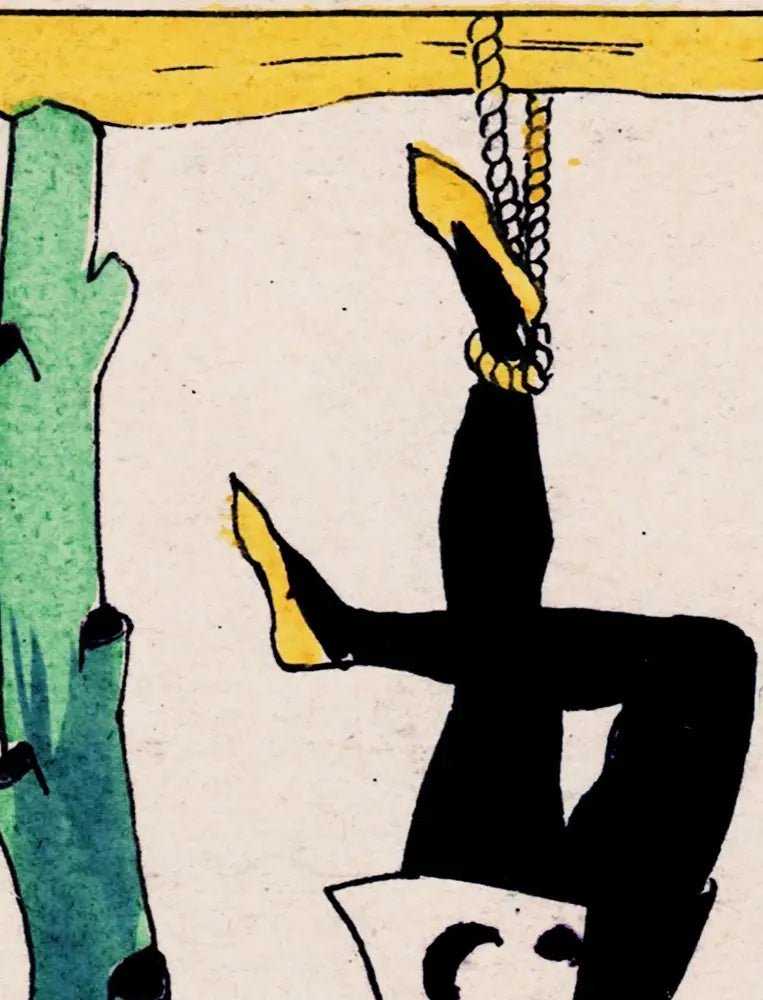 The Hanged Man Tarot Card Print No Frame Oswald Wirth Artwork For Spiritual Home Decor by My Store