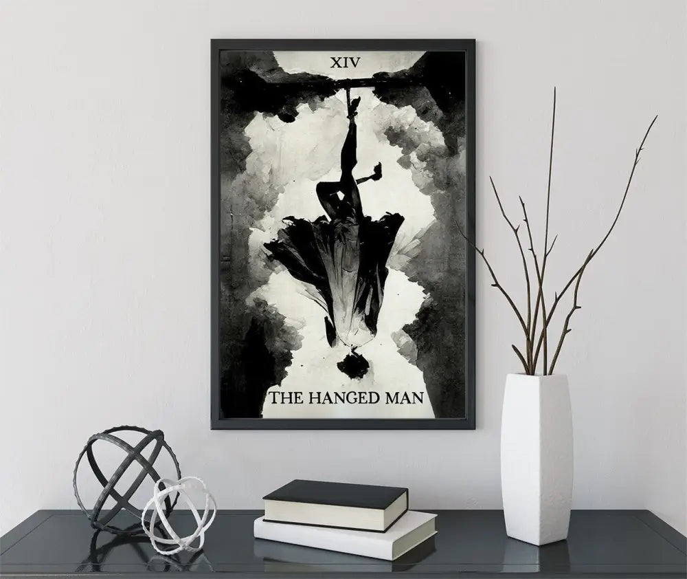 The Hanged Man Tarot Card Print No Frame Poster Art For Elegant Home And Office Decor by My Store