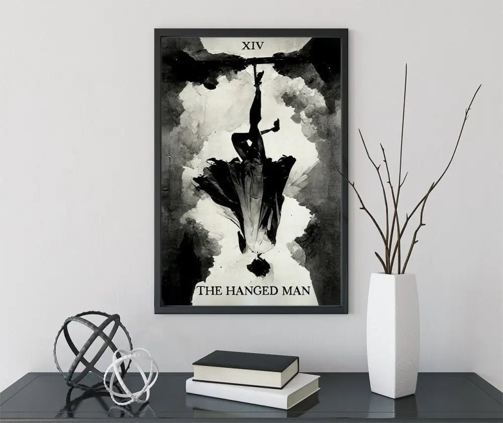 The Hanged Man Tarot Card Print No Frame Poster Art For Elegant Home And Office Decor by My Store