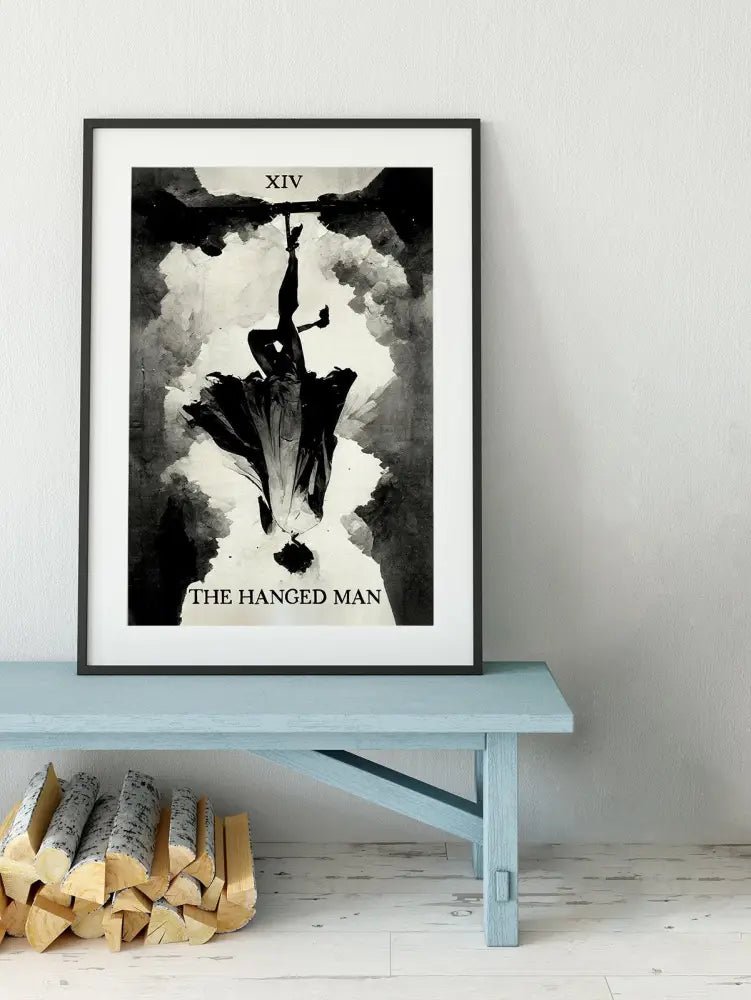 The Hanged Man Tarot Card Print No Frame Poster Art For Elegant Home And Office Decor by My Store
