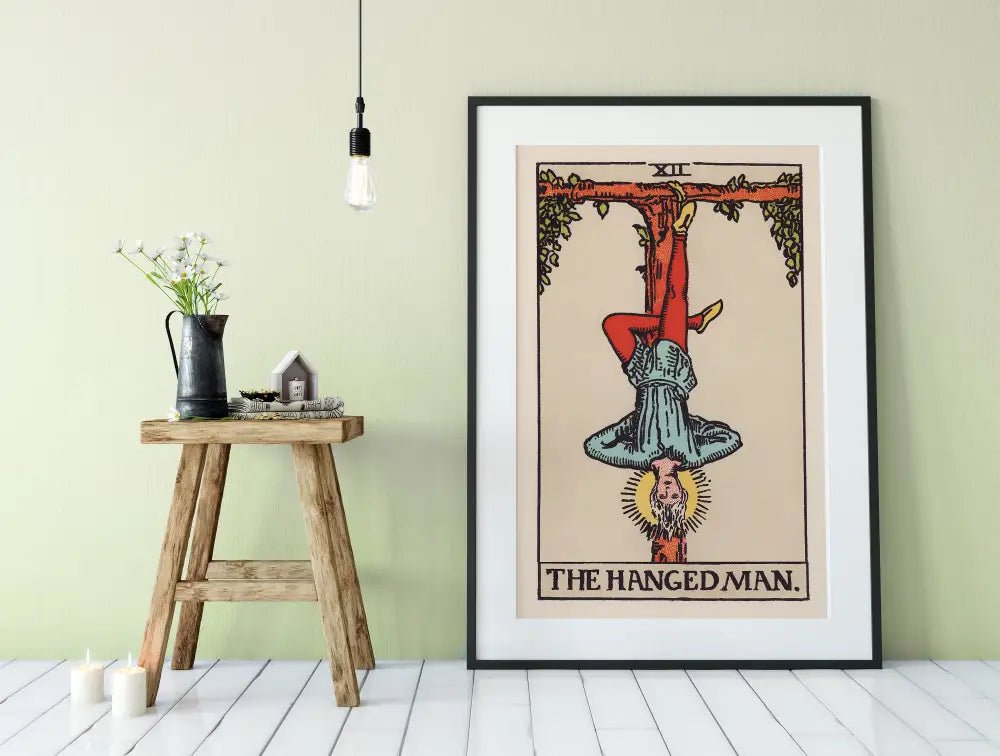 The Hanged Man Tarot Card Print No Frame Poster by My Store