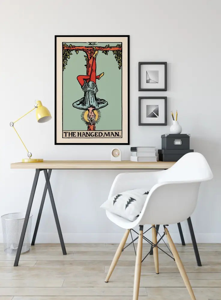 The Hanged Man Tarot Print Blue Poster No Frame by My Store