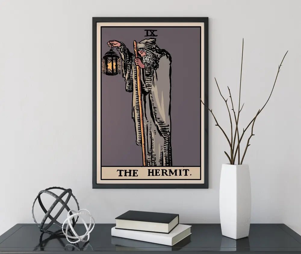 The Hermit Harvest Tarot Card Print For Dorm Decor Mystical Wall Art By Printagrams by My Store