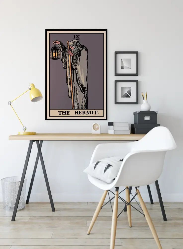 The Hermit Harvest Tarot Card Print For Dorm Decor Mystical Wall Art By Printagrams by My Store