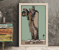 The Hermit Tarot Card Print Blue Poster No Frame by My Store