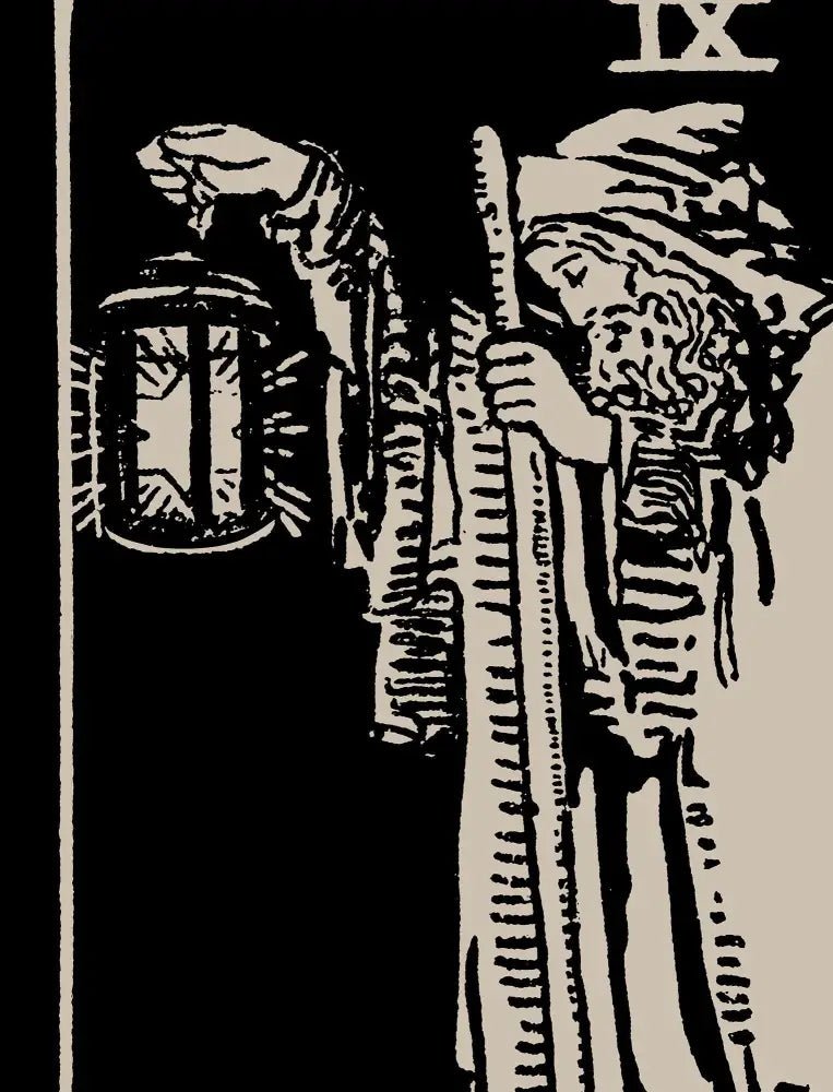 The Hermit Tarot Card Print Dorm Room Poster Introspective Spiritual Growth Wall Art by My Store