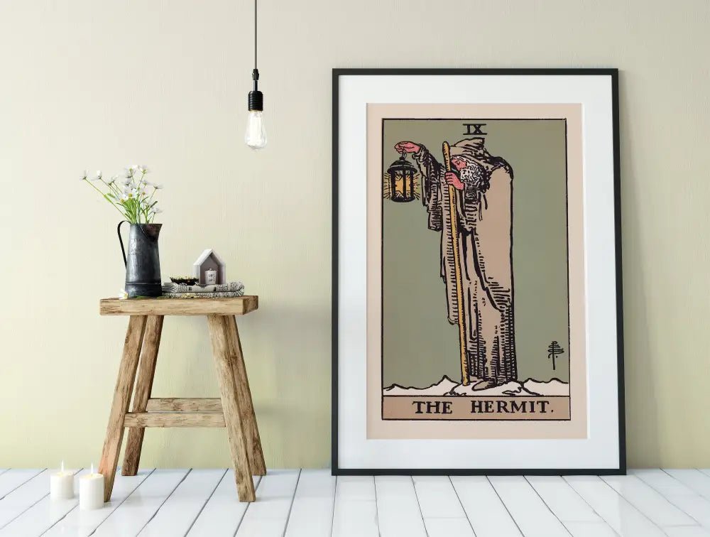 The Hermit Tarot Card Print No Frame Dorm Room Poster by My Store