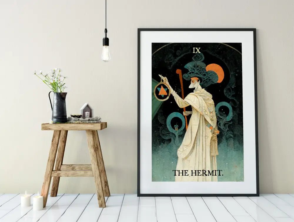 The Hermit Tarot Card Print No Frame by My Store