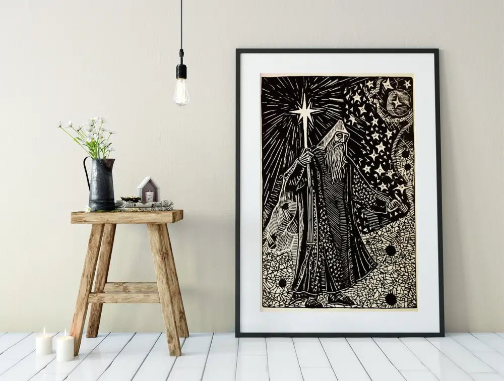 The Hermit Tarot Card Print Self Discovery Dorm Room Decor by My Store