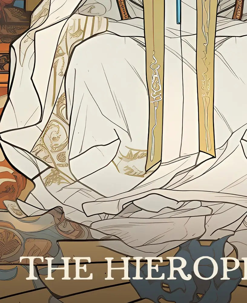 The Hierophant Tarot Card Print Elegant Poster No Frame by My Store