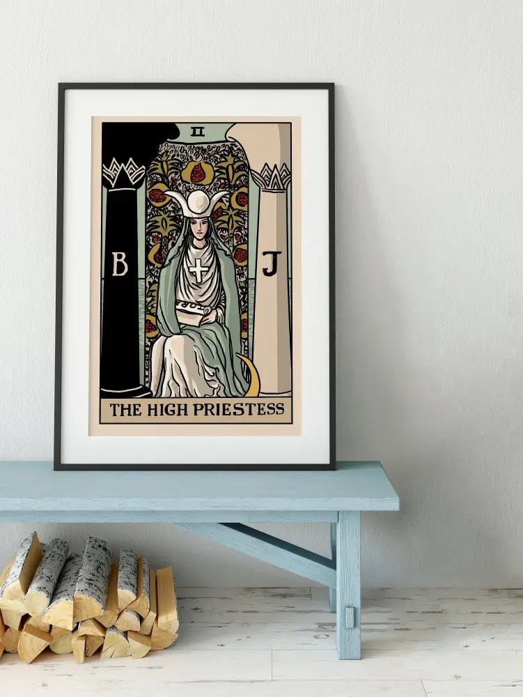 The High Priestess Tarot Card Print No Frame By Printagrams by My Store