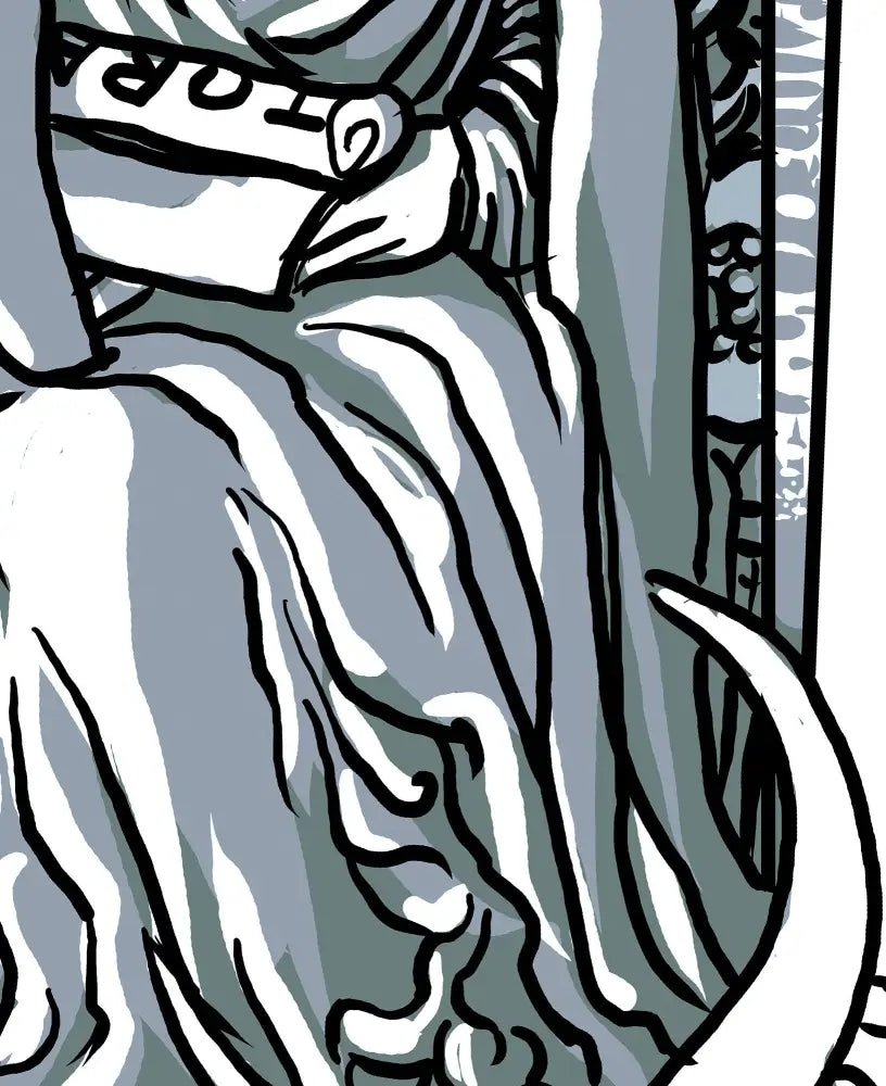 The High Priestess Tarot Card Print No Frame Poster by Printagrams for Sacred Spaces by My Store