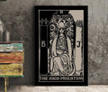 The High Priestess Tarot Card Print No Frame Poster Elegant Mystic Wall Art for Home Decor by My Store
