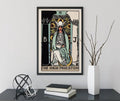 The High Priestess Tarot Card Print No Frame Poster Wall Art For Intuition And Serenity by My Store