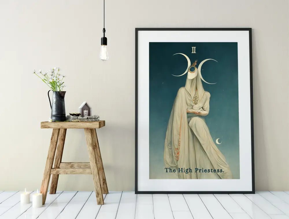 The High Priestess Tarot Card Print No Frame by My Store