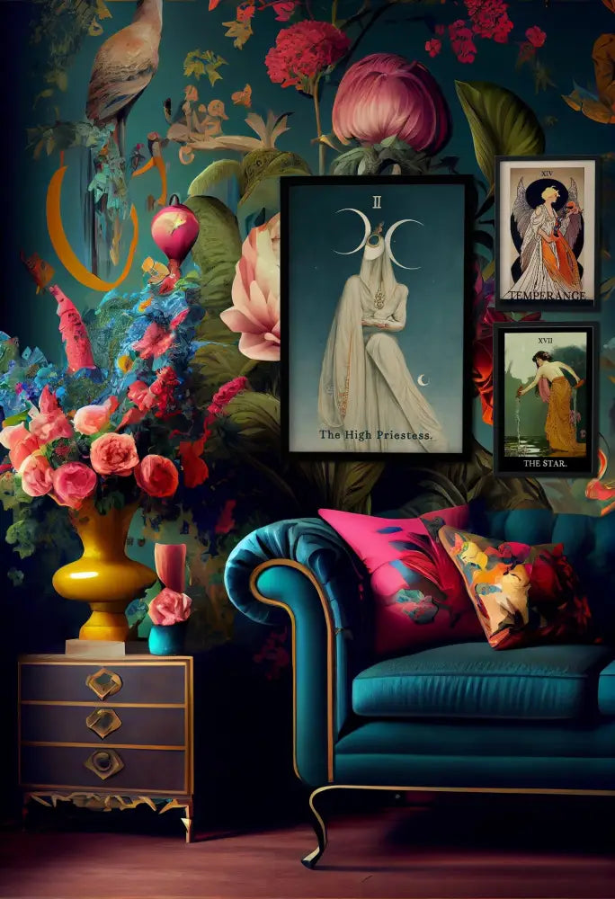 The High Priestess Tarot Card Print No Frame by My Store