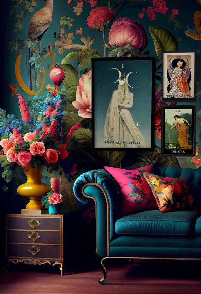 The High Priestess Tarot Card Print No Frame by My Store