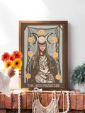 The High Priestess Tarot Print Vintage Brown Poster Nouveau Card Art for Elegant Wall Decor by My Store