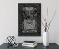 The Lovers Tarot Card Gray Print Poster No Frame by My Store