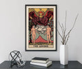 The Lovers Tarot Card Print By Printagrams No Frame Romantic Tarot Art Poster For Home Decor by My Store
