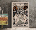 The Lovers Tarot Card Print Neutral Vibe Poster No Frame by My Store