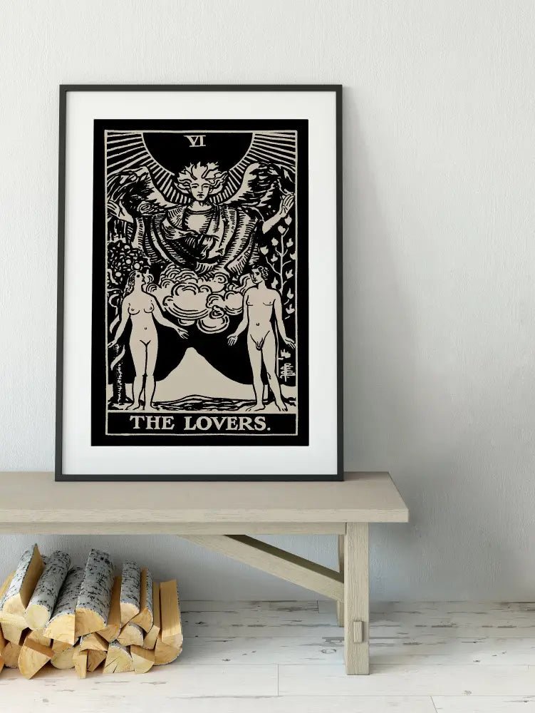 The Lovers Tarot Card Print No Frame Poster by My Store