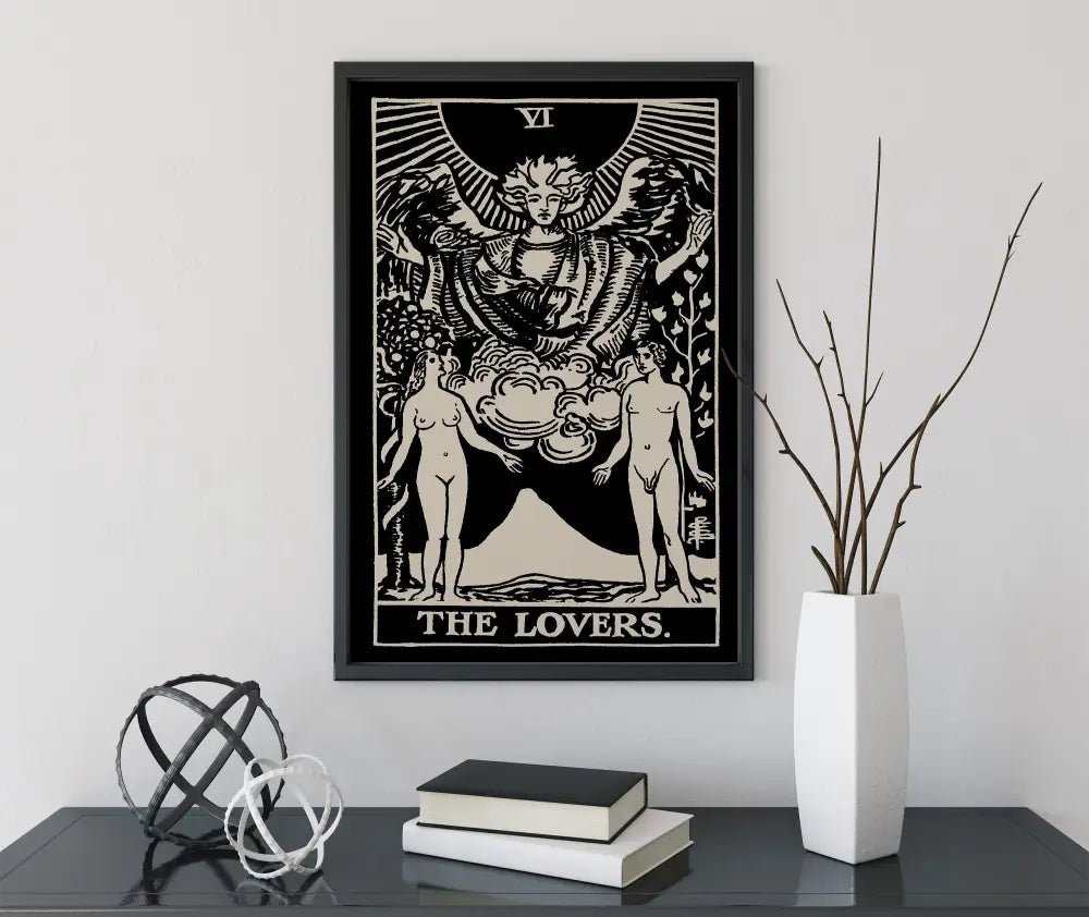 The Lovers Tarot Card Print No Frame Poster by My Store