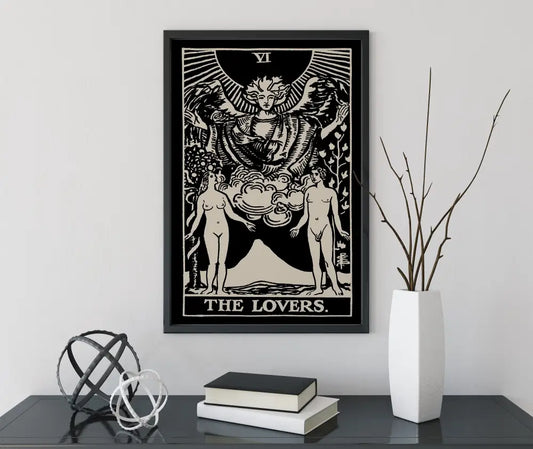 The Lovers Tarot Card Print No Frame Poster by My Store