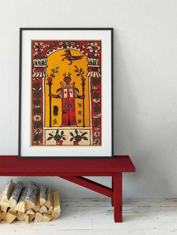 The Magician Folklore Tarot Card Print Poster No Frame by My Store