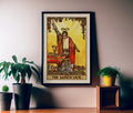 The Magician Painted Tarot Card Print No Frame Poster For Elegant Home Decor Collection by My Store