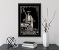The Magician Tarot Card Print Black Poster No Frame Wall Decor For Spiritual Home by My Store