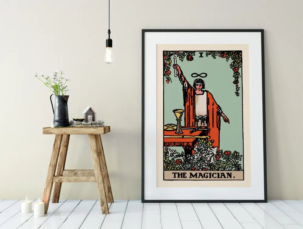 The Magician Tarot Card Print Blue Sky No Frame by My Store