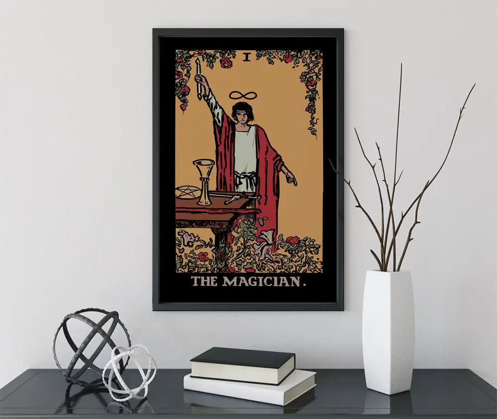 The Magician Tarot Card Print Dark Colorway Poster No Frame by My Store